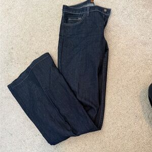 David Kahn Dark Blue Flare & Wide Leg Jeans